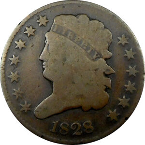 1828 13 Stars Classic Head Half Cent - Good