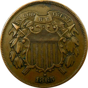 1865 Two-Cent Piece - XF 45