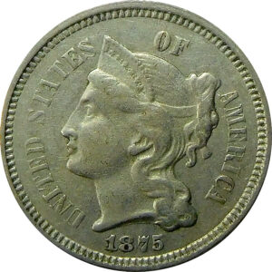 1875 Three Cent Nickel - VF