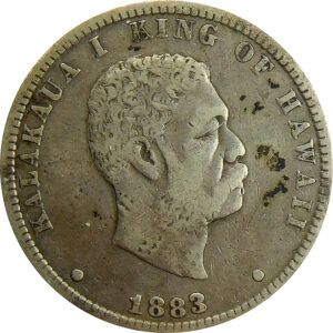 1883 Hawaiian Quarter - VF