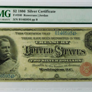 1886 $2 Silver Certificate - Fr#240 - PMG 30 Very Fine