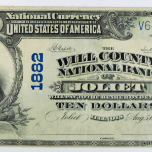 1902 PB $10 Will County National Bank of Joliet, Illinois - CH# 1882