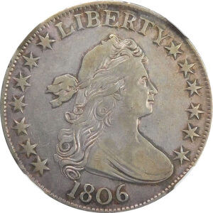 1806 Point 6 No Stem Draped Bust Half Dollar (O-109) - NGC XF 40