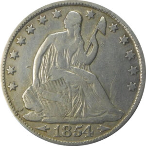 1854-O Seated Liberty Half Dollar - VF