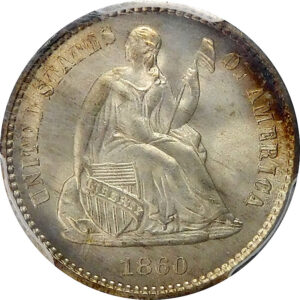 1860 Seated Liberty Half Dime - PCGS MS 66 - CAC - Star City