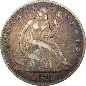 1876 Seated Liberty Half Dollar - XF 40