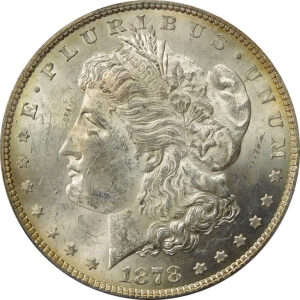 1878 Strong 7/8TF Morgan Silver Dollar - PCGS MS 61