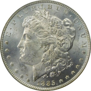 1885 Morgan Silver Dollar - PCGS MS 63 - OGH