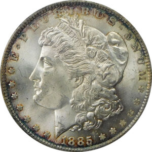 1885-O Morgan Silver Dollar - PCGS MS 64 - OGH