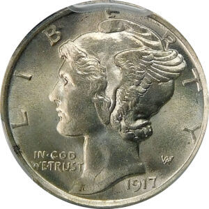 1917 Mercury Dime - PCGS MS 64 Full Bands