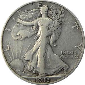 1918-S Walking Liberty Half Dollar - VF