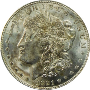 1921-D Morgan Silver Dollar - PCGS MS 63