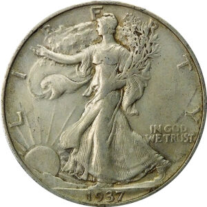 1937-S Walking Liberty Half Dollar - XF
