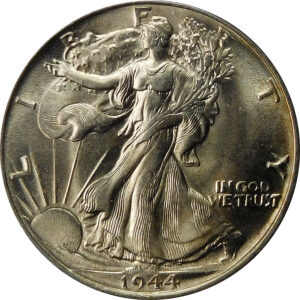 1944 Walking Liberty Half Dollar - MS 64