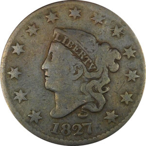 1827 Coronet Head Large Cent - Good