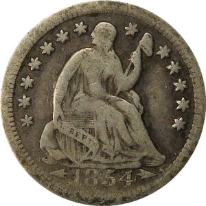 1854-O Seated Liberty Half Dime - Fine
