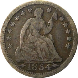 1854 Seated Liberty Half Dime - VF