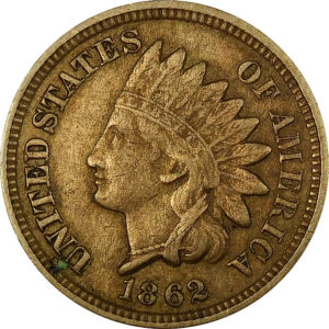 1862 Indian Head Cent - XF 45