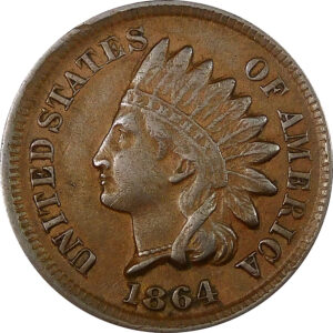 1864 Indian Head Cent - XF 45 - Bronze