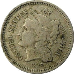 1866 Three Cent Nickel - VF