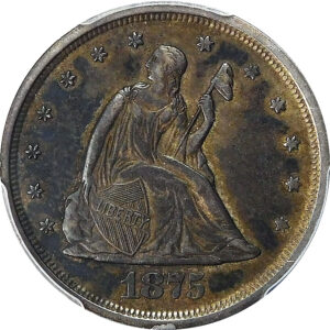 1875-S Seated Liberty Twenty Cent - PCGS AU 53