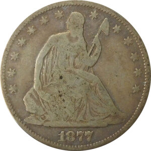 1877 Seated Liberty Half Dollar - VG