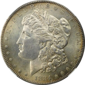 1884-S Morgan Silver Dollar - NGC MS 61