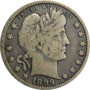 1899-O Barber Quarter - Fine