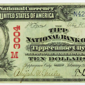 1902 RS $10 Tipp National Bank of Tippecanoe City, Ohio - CH# 3004