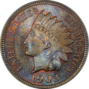 1903 Indian Head Cent - MS 63 Brown