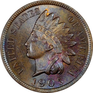 1905 Indian Head Cent - MS 64 Brown