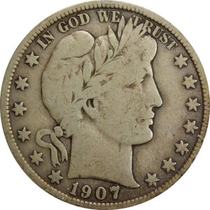 1907-O Barber Half Dollar - Fine