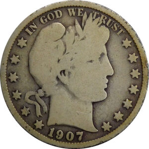 1907-S Barber Half Dollar - Good