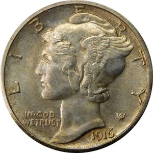 1916-S Mercury Dime - MS 63