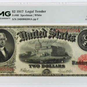 1917 $2 Legal Tender U.S. Note - Fr#60 - PMG 35 Choice Very Fine