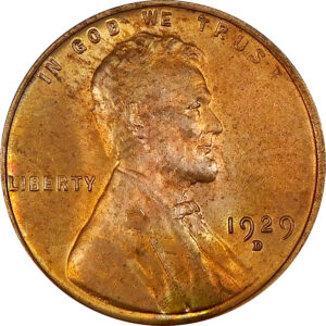 1929-D Lincoln Wheat Cent - MS 63 Red