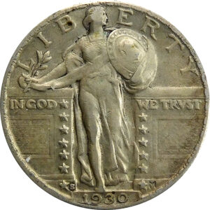 1930-S Standing Liberty Quarter - AU