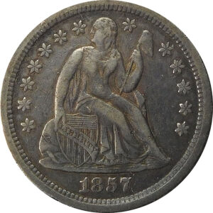 1857-O Seated Liberty Dime - XF