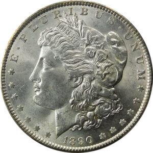 1890 Morgan Silver Dollar - PCGS MS 64