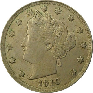 1910 Liberty Head Nickel - AU