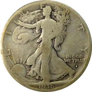 1916-S Obverse Mint Mark Walking Liberty Half Dollar - Good