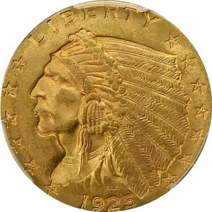 1925-D $2.5 Gold Indian Head Quarter Eagle - PCGS MS 64
