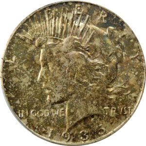 1935-S Peace Silver Dollar - PCGS AU 58