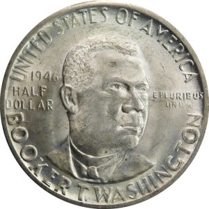 1946-D Booker T. Washington Memorial Commemorative Silver Half Dollar - MS 63