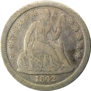1842-O Seated Liberty Dime - VF