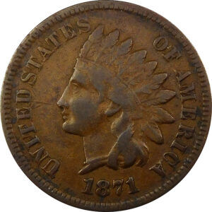 1871 Indian Head Cent - Fine