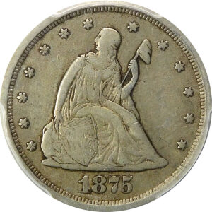 1875-S Seated Liberty Twenty Cent - PCGS VF 35