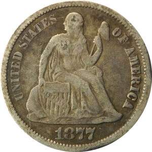 1877-CC Seated Liberty Dime - VF