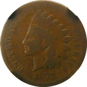 1877 Indian Head Cent - NGC AG 3 Brown