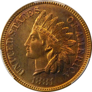 1881 Indian Head Cent - PCGS MS 65 Red-Brown